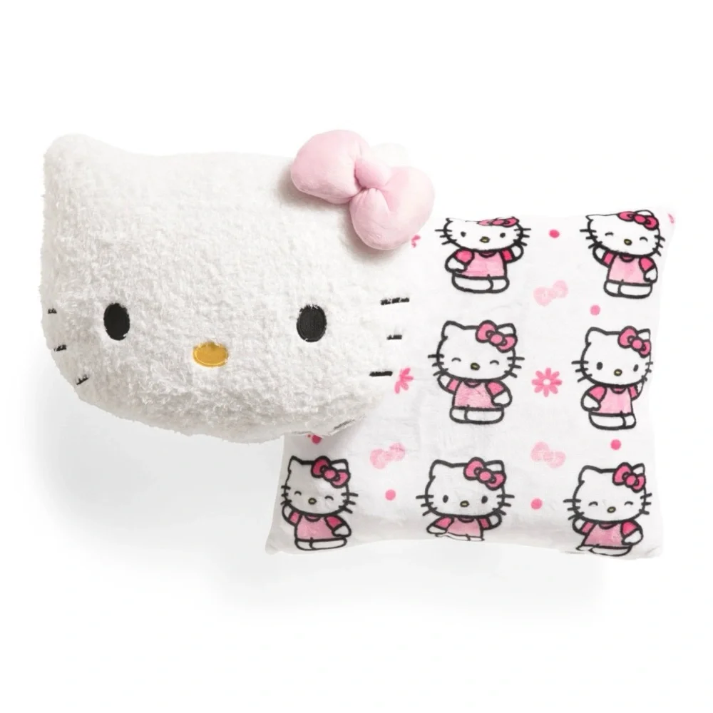 NWT Hello Kitty Plush Pillow Set
